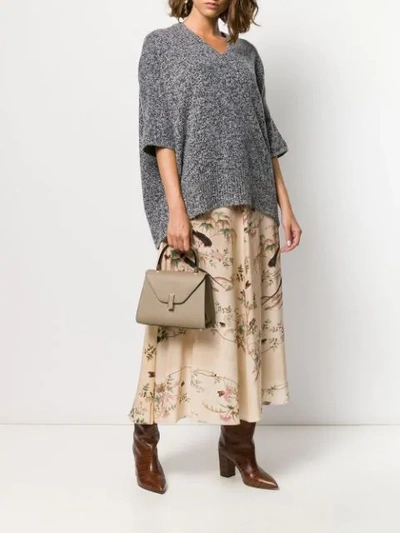 Valextra Iside Small Tote In Neutrals