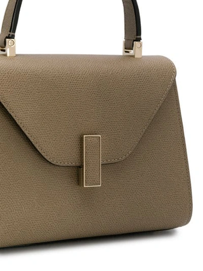 Shop Valextra Iside Small Tote In Neutrals