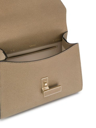 Shop Valextra Iside Small Tote In Neutrals