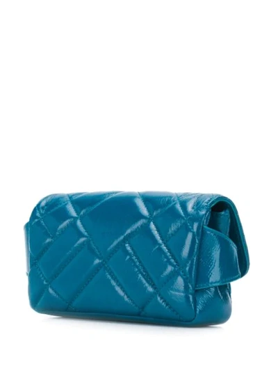 Shop Versace Quilted Medusa Head Belt Bag In Kdaot Aqua Oro