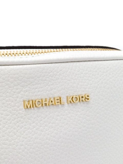 Shop Michael Michael Kors Ginny Crossbody Bag In White