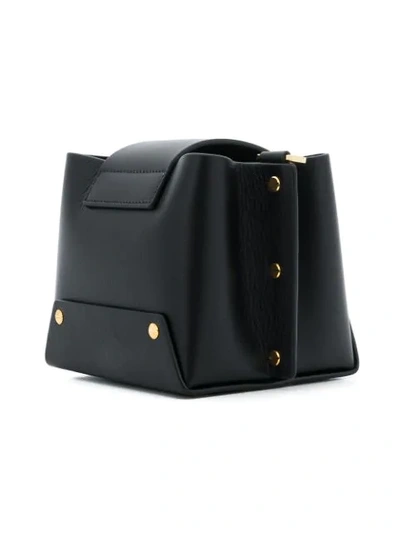 Shop Yuzefi Metallic Foldover Shoulder Bag - Black