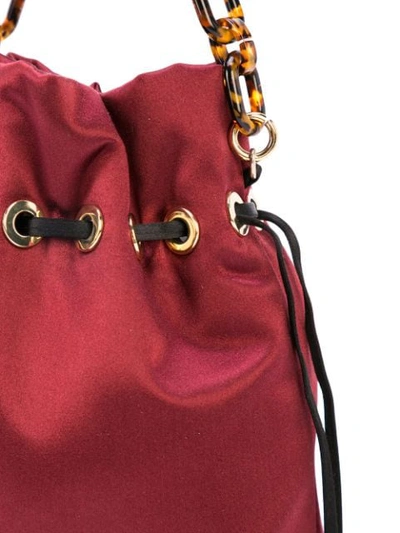 Shop Edie Parker Shorty Satin Bag In Red