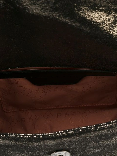 Shop Stella Mccartney Metallic Falabella Shoulder Bag In Grey