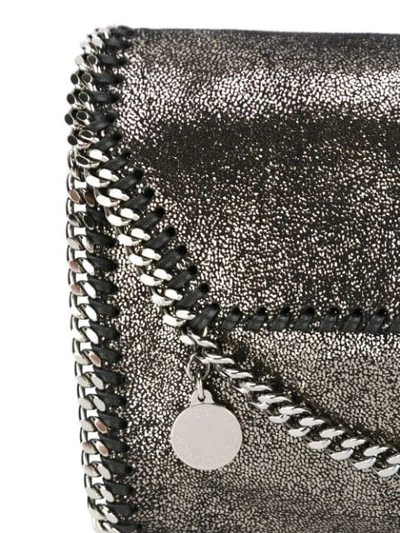 Shop Stella Mccartney Metallic Falabella Shoulder Bag In Grey