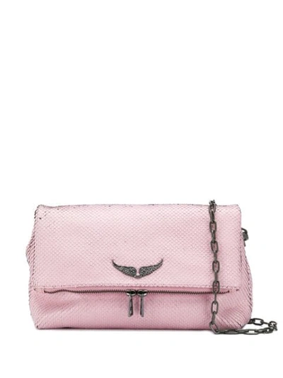 Shop Zadig & Voltaire Rocky Keith Shoulder Bag In Pink