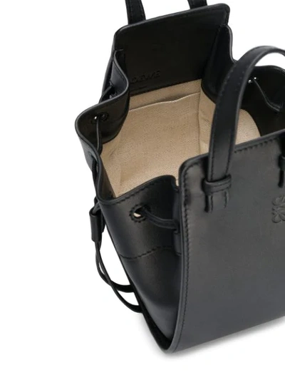 Shop Loewe Mini Hammock Bag In Black