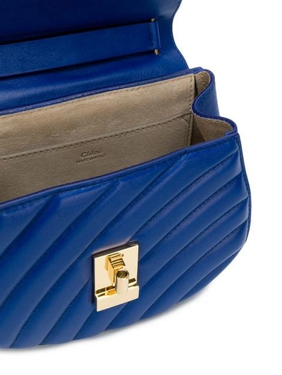Shop Chloé Drew Bijou Mini Shoulder Bag - Blue