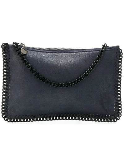 Shop Stella Mccartney Falabella Clutch Bag - Blue