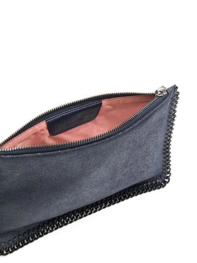 Shop Stella Mccartney Falabella Clutch Bag - Blue