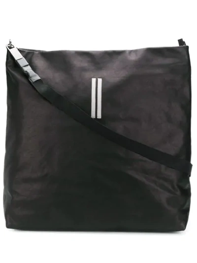 Shop Rick Owens Oversized Draped Tote In Black