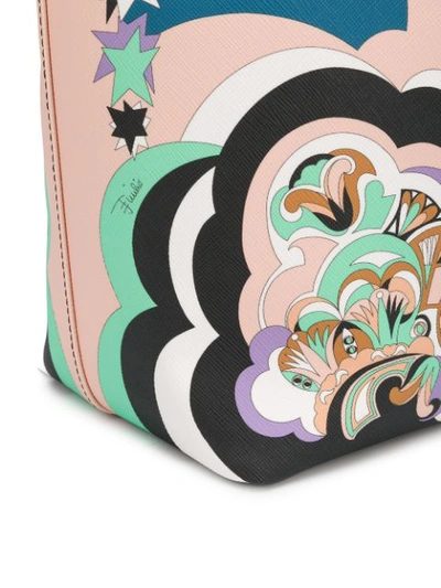 Shop Emilio Pucci Printed Oversized Tote - Pink