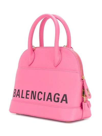 Shop Balenciaga Ville Top Handle Bag - Pink