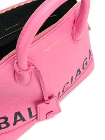 Shop Balenciaga Ville Top Handle Bag - Pink