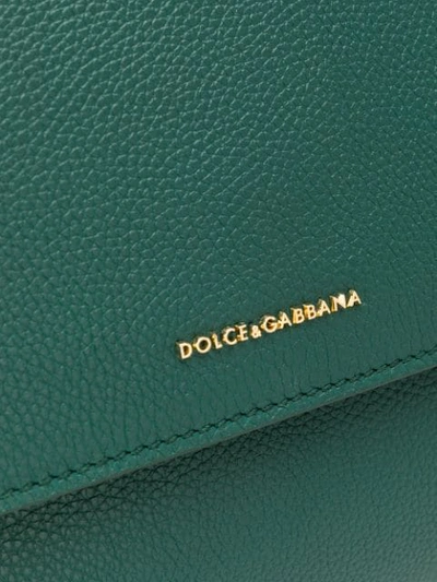 Shop Dolce & Gabbana Sicily Tote Bag In Green