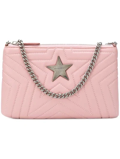 Shop Stella Mccartney Stella Star Clutch Bag In Pink
