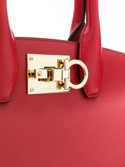Shop Ferragamo Studio Shoulder Bag In Red