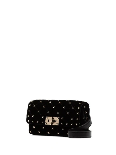 Shop Valentino Rockstud Spike Belt Bag In 0no  Nero