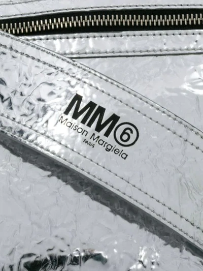 Shop Mm6 Maison Margiela Metallic Crossbody Bag