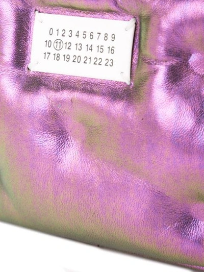 Shop Maison Margiela Glam Slam Micro Bag In Purple