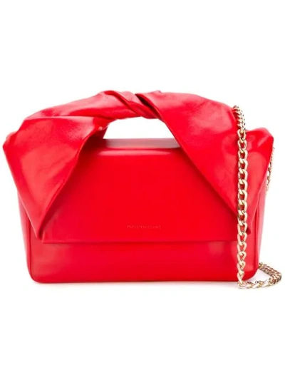 Shop Jw Anderson 'twist' Shoulder Bag In Red