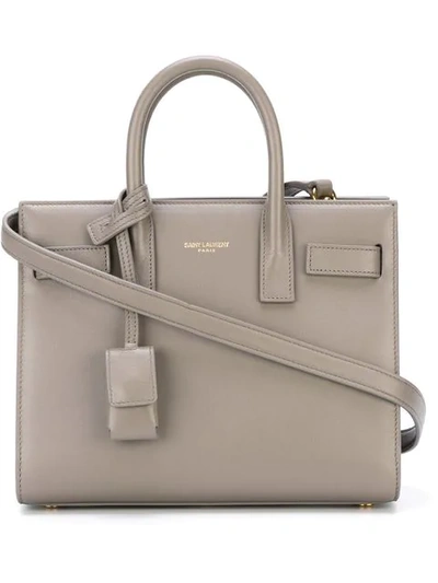 Shop Saint Laurent Nano 'sac De Jour' Tote In 1202 Grey