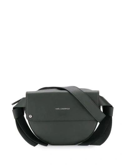 Shop Karl Lagerfeld K/ikon Belt Bag In Green