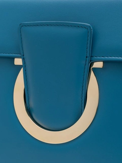 Shop Ferragamo Thalia Shoulder Bag In Blue