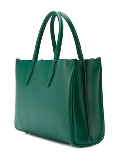 Shop Lanvin Small Shopper Bag In Green