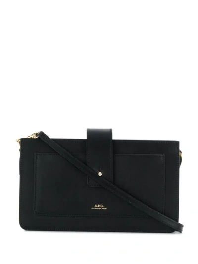 Shop Apc Albane Clutch In Black