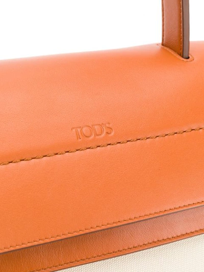 Shop Tod's Wave Tote In Neutrals