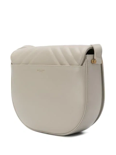 Shop Saint Laurent Joan Quilted Shoulder Bag In Neutrals