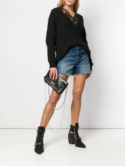 Shop Zadig & Voltaire Rock Wings Clutch Bag In Black