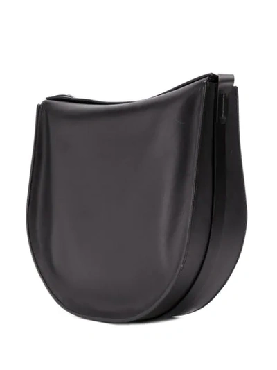 Shop Aesther Ekme Saddle Hobo Handbag In Black