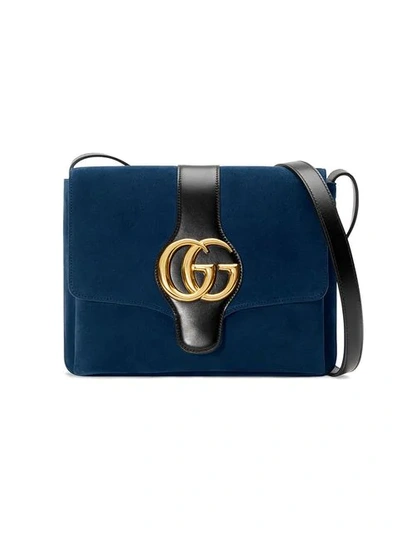 Shop Gucci Arli Medium Shoulder Bag In Blue