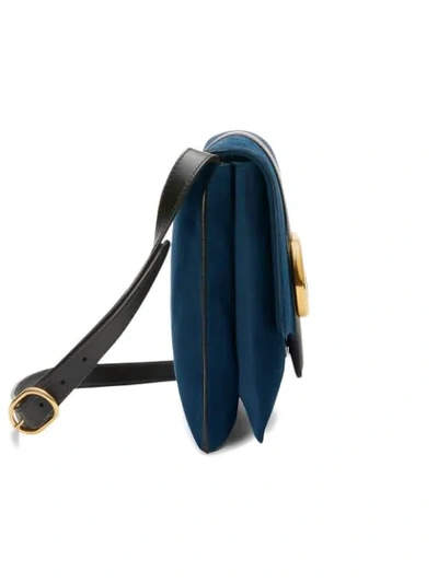 Shop Gucci Arli Medium Shoulder Bag In Blue
