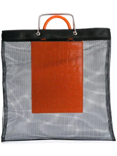 Shop Givenchy Mesh Shopping Bag In Black