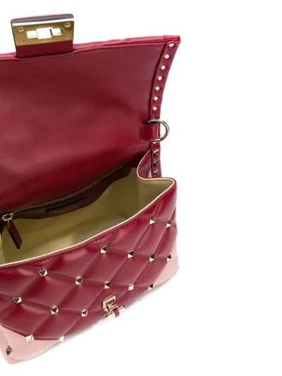 Shop Valentino Candystud Tote In Red