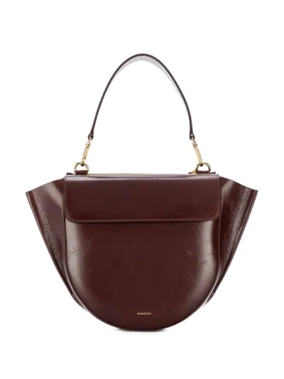 Shop Wandler Medium Hortensia Bag In Brown