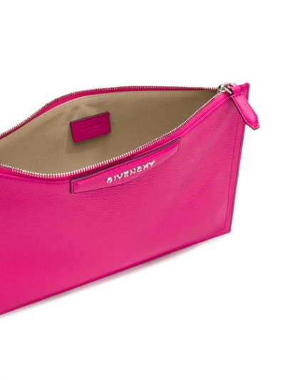 Shop Givenchy Antigona Clutch In Pink