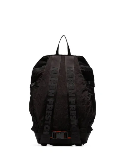 Shop Heron Preston Zip-front Backpack In Black
