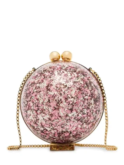 Shop Marzook Sphere Glitter Ball Clutch Bag In Multicolour