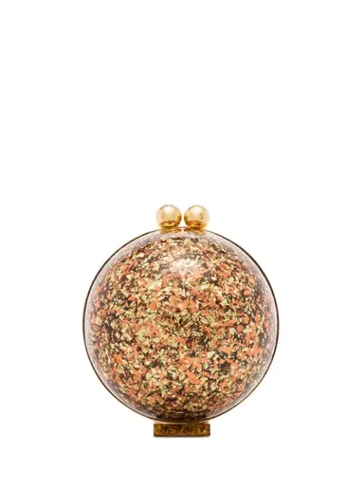 Shop Marzook Sphere Glitter Ball Clutch Bag In Multicolour