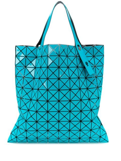 Shop Bao Bao Issey Miyake Prism Bi-texture Tote Bag In Blue