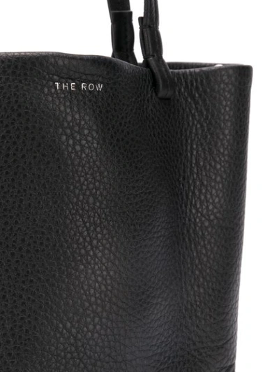 THE ROW PEBBLED TEXTURE TOTE - 黑色