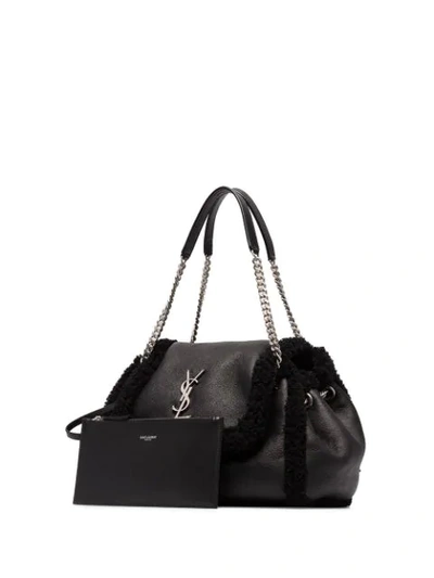 Shop Saint Laurent Small Nolita Shoulder Bag In Black