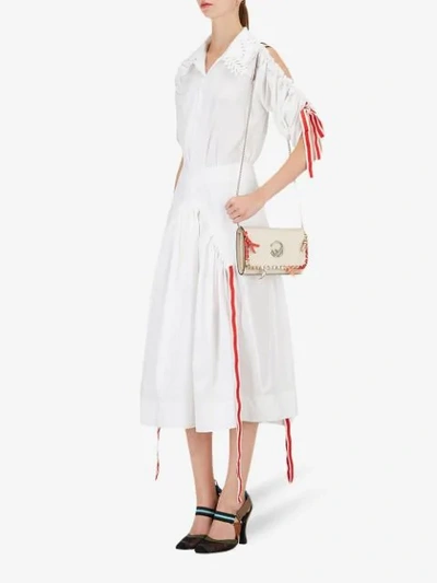 Shop Fendi F Is  Wallet On Chain Bag In White