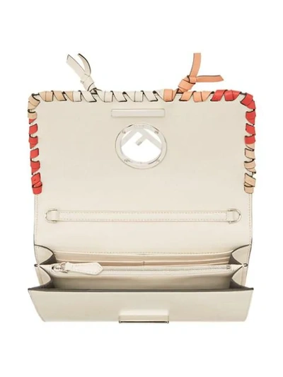 Shop Fendi F Is  Wallet On Chain Bag In White