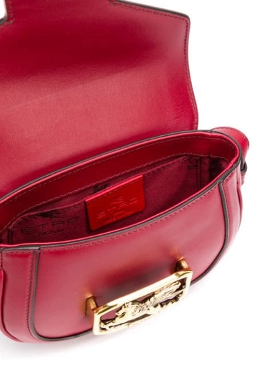 Shop Etro Pegaso Crossbody Bag In Red