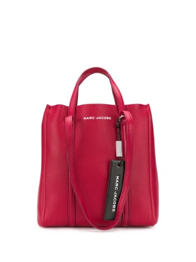 Shop Marc Jacobs The Tag Tote In Red